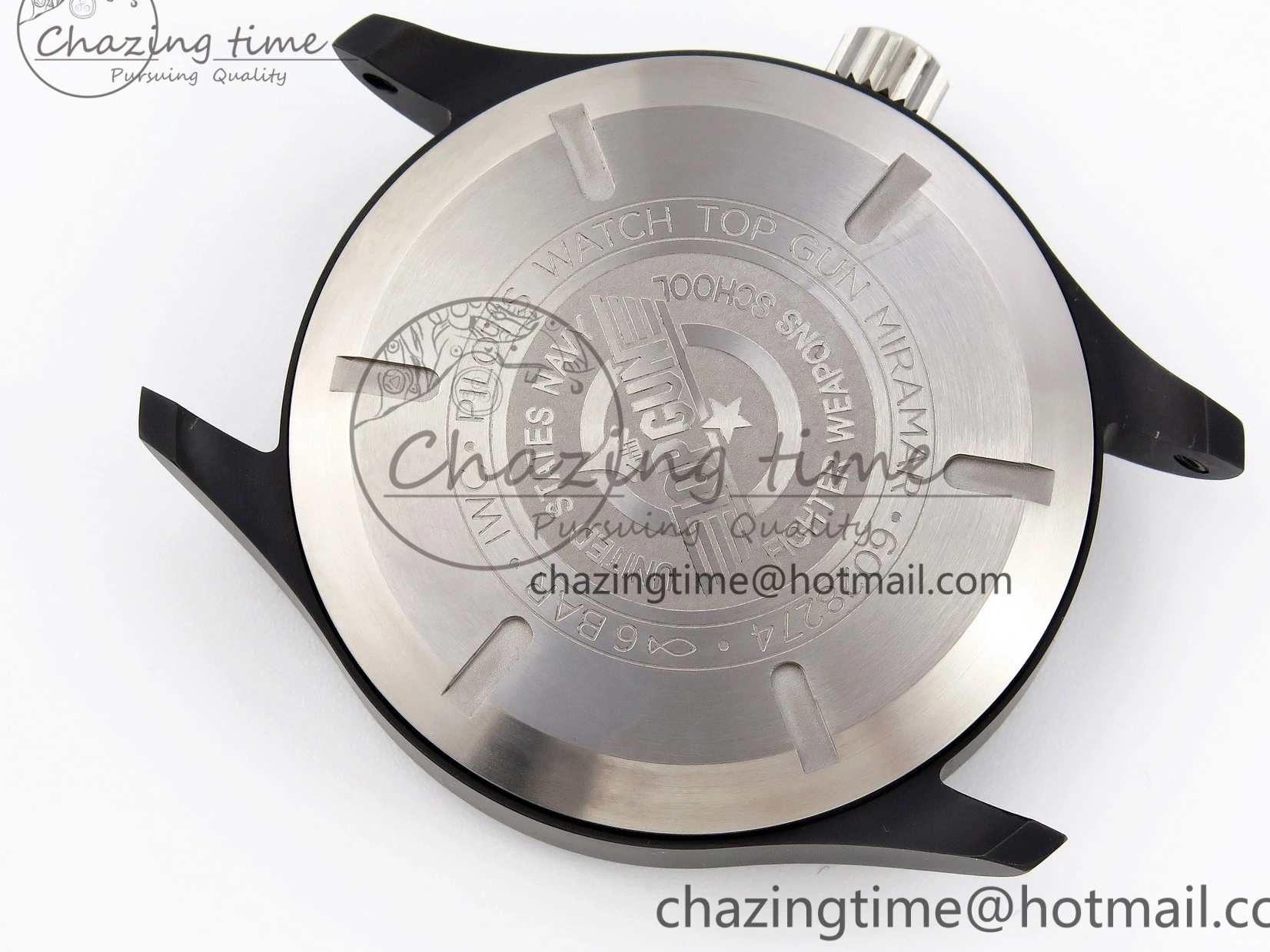MIROTIME 0519 Mark XVIII Top Gun “SFTI” Black Ceramic IW324712 ZF 1:1 Best Edition on Green Nylon Strap A Tailored 7025